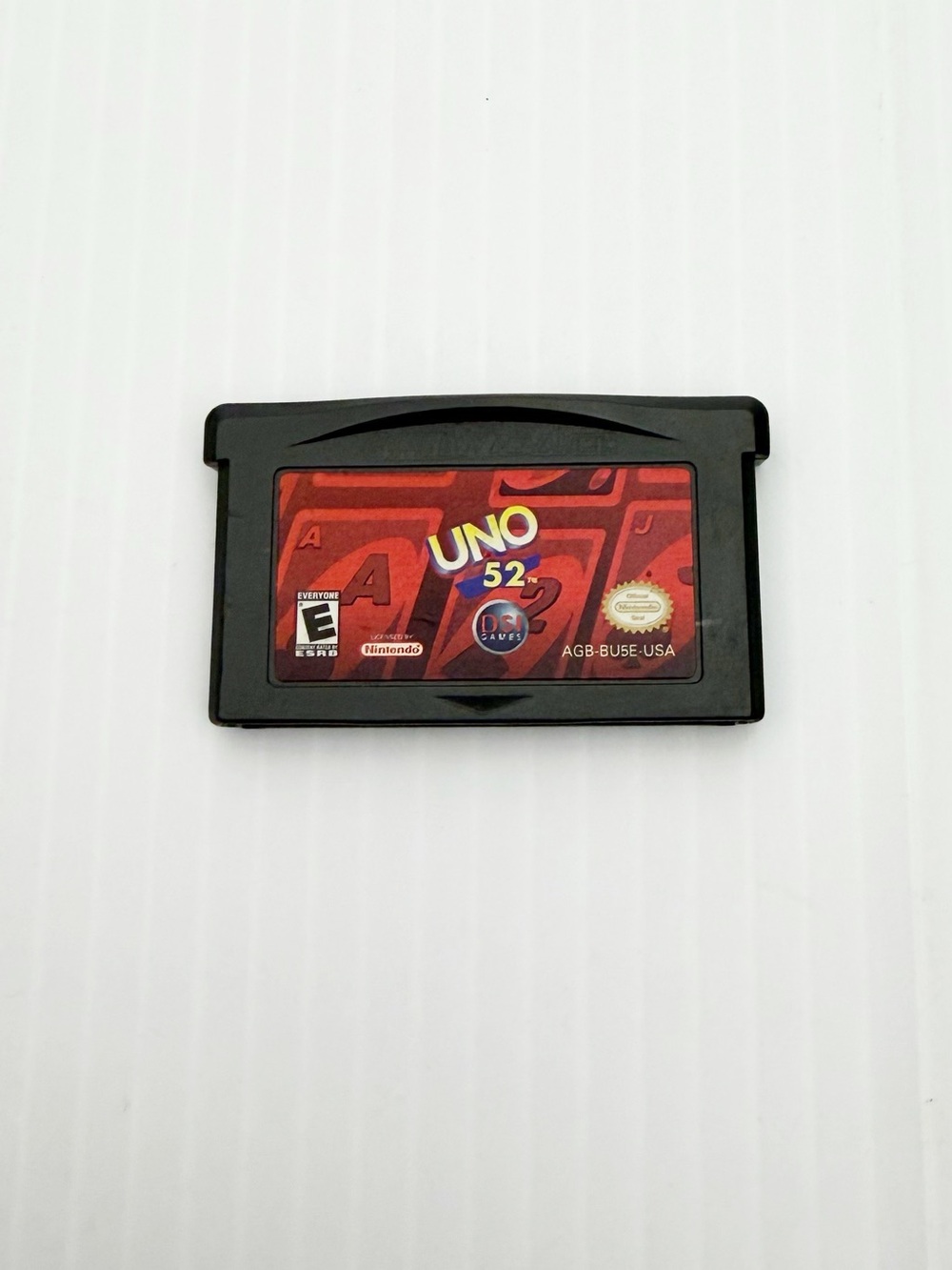 UNO 52 Video Game for Nintendo GameBoy Advance GBA Loose